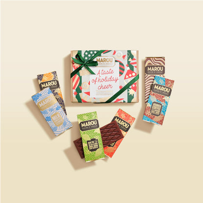 The Faiseurs Collection 6 Chocolate Mini Bars Gift Box – Christmas Edition