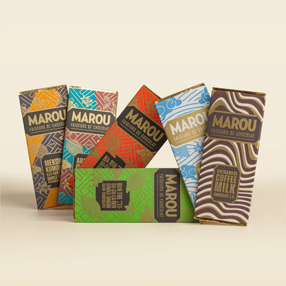 The Faiseurs Collection 6 Chocolate Mini Bars Gift Box