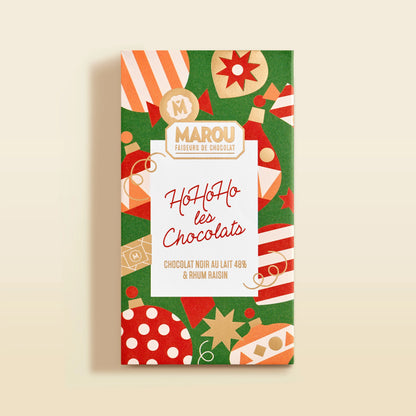 Rum Raisin 48% Milk Chocolate Bar – Christmas edition